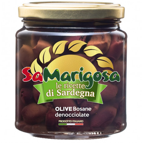 Olive nere denocciolate  Vaso 280 g